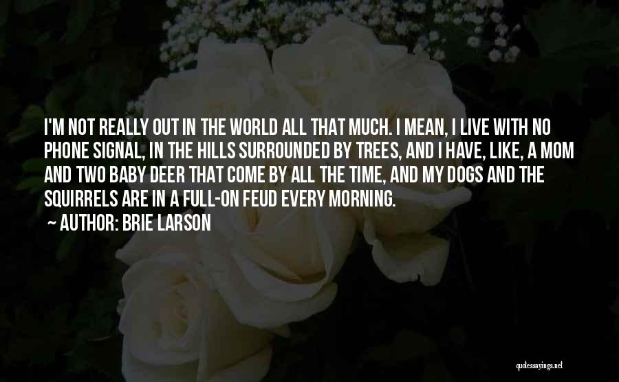 Brie Larson Quotes: I'm Not Really Out In The World All That Much. I Mean, I Live With No Phone Signal, In The