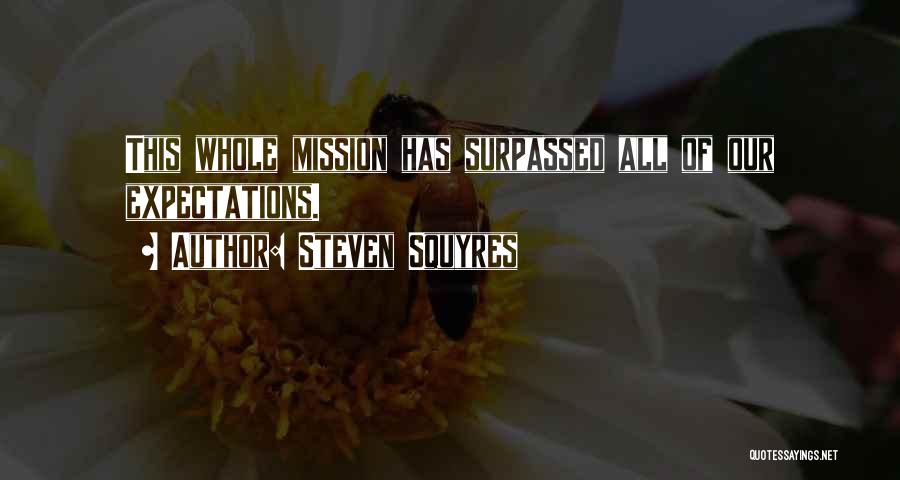 Steven Squyres Quotes: This Whole Mission Has Surpassed All Of Our Expectations.