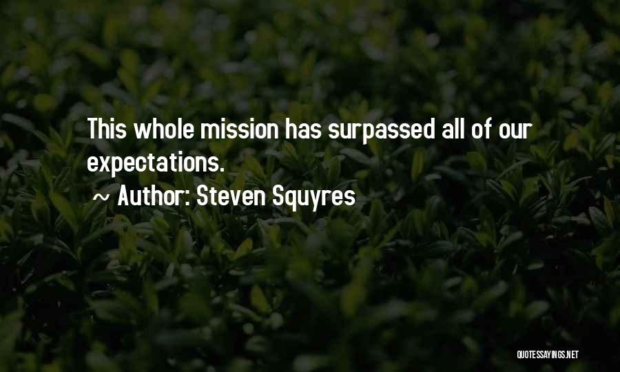Steven Squyres Quotes: This Whole Mission Has Surpassed All Of Our Expectations.