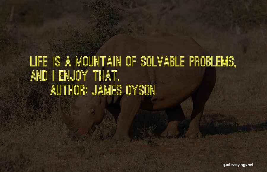 James Dyson Quotes: Life Is A Mountain Of Solvable Problems, And I Enjoy That.