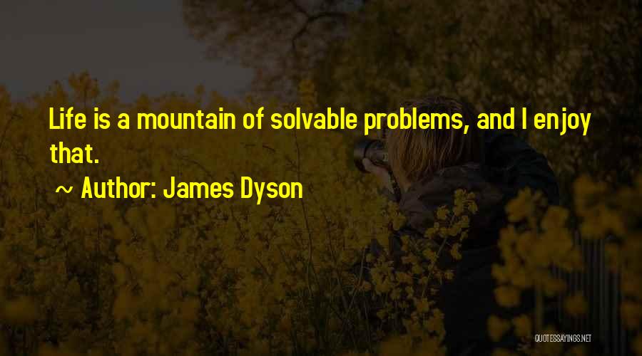 James Dyson Quotes: Life Is A Mountain Of Solvable Problems, And I Enjoy That.