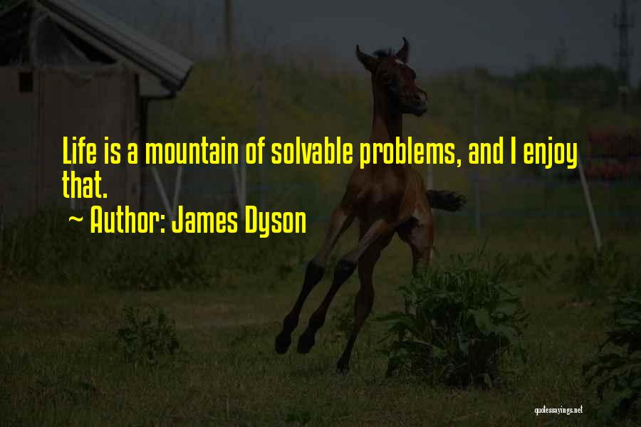 James Dyson Quotes: Life Is A Mountain Of Solvable Problems, And I Enjoy That.