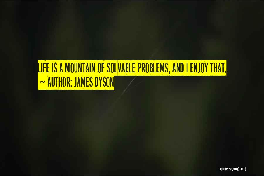 James Dyson Quotes: Life Is A Mountain Of Solvable Problems, And I Enjoy That.