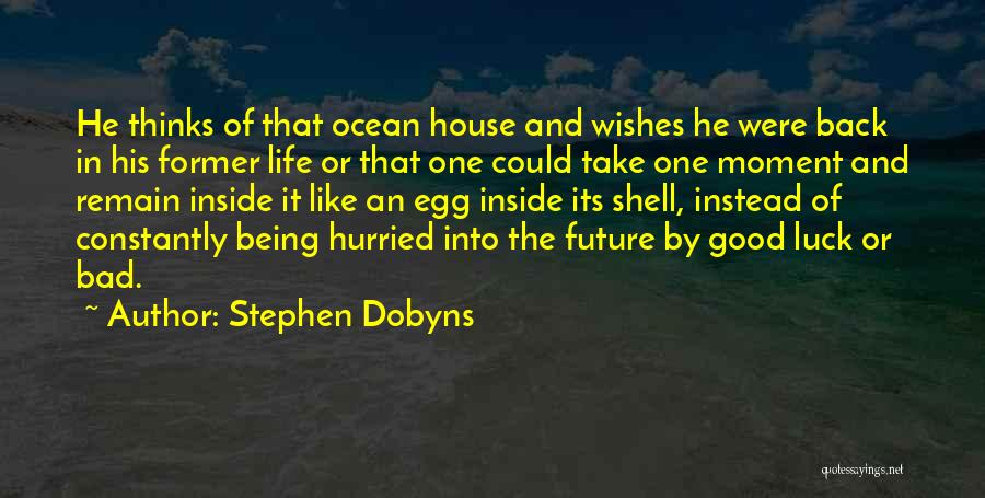 Stephen Dobyns Quotes: He Thinks Of That Ocean House And Wishes He Were Back In His Former Life Or That One Could Take