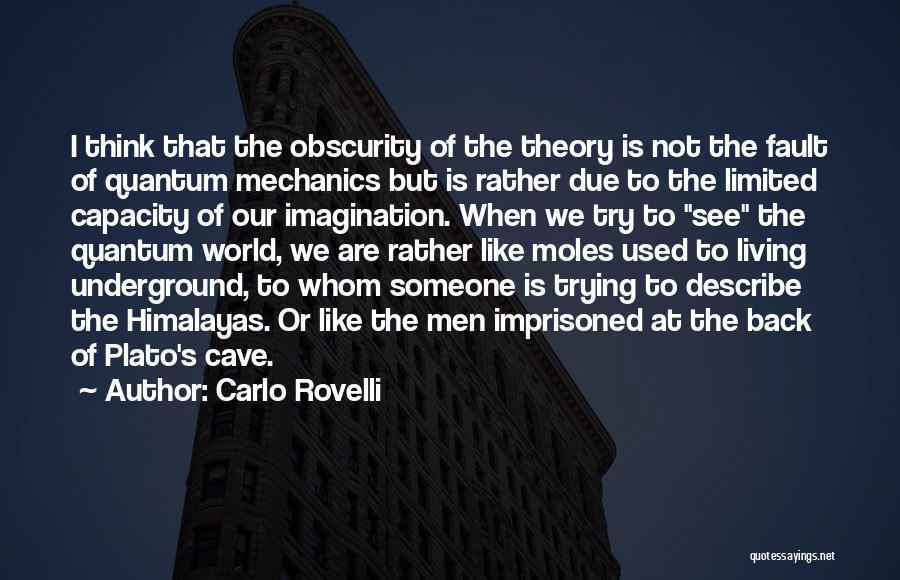 Carlo Rovelli Quotes: I Think That The Obscurity Of The Theory Is Not The Fault Of Quantum Mechanics But Is Rather Due To