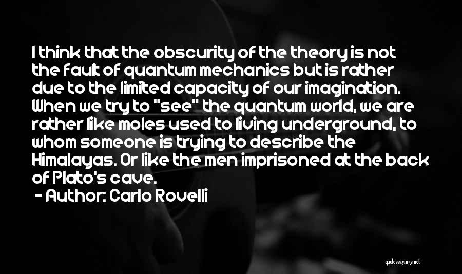 Carlo Rovelli Quotes: I Think That The Obscurity Of The Theory Is Not The Fault Of Quantum Mechanics But Is Rather Due To