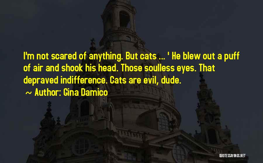 Gina Damico Quotes: I'm Not Scared Of Anything. But Cats ... ' He Blew Out A Puff Of Air And Shook His Head.