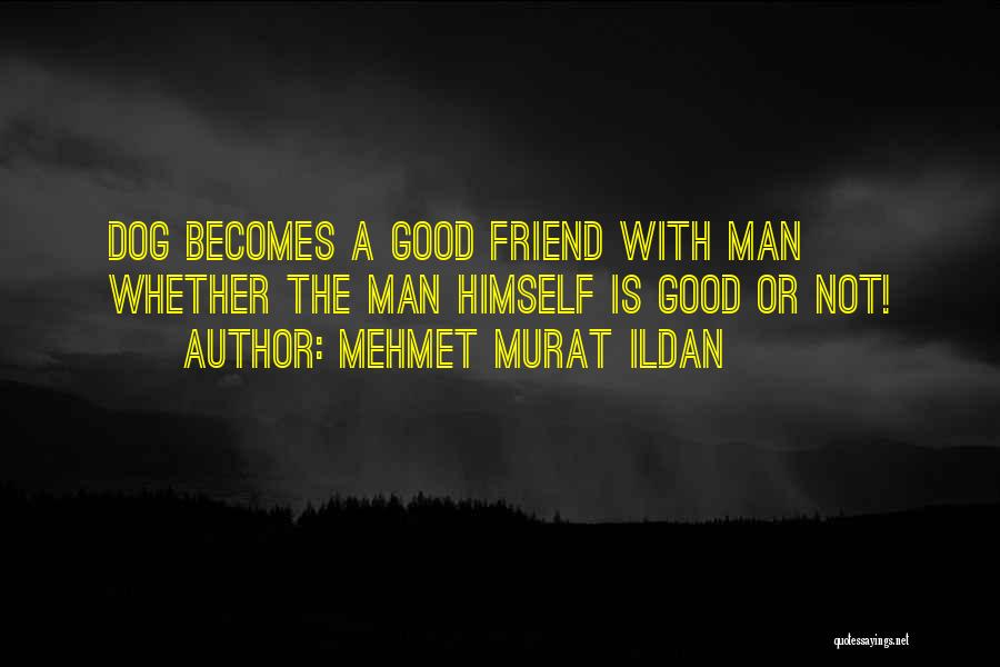 Mehmet Murat Ildan Quotes: Dog Becomes A Good Friend With Man Whether The Man Himself Is Good Or Not!