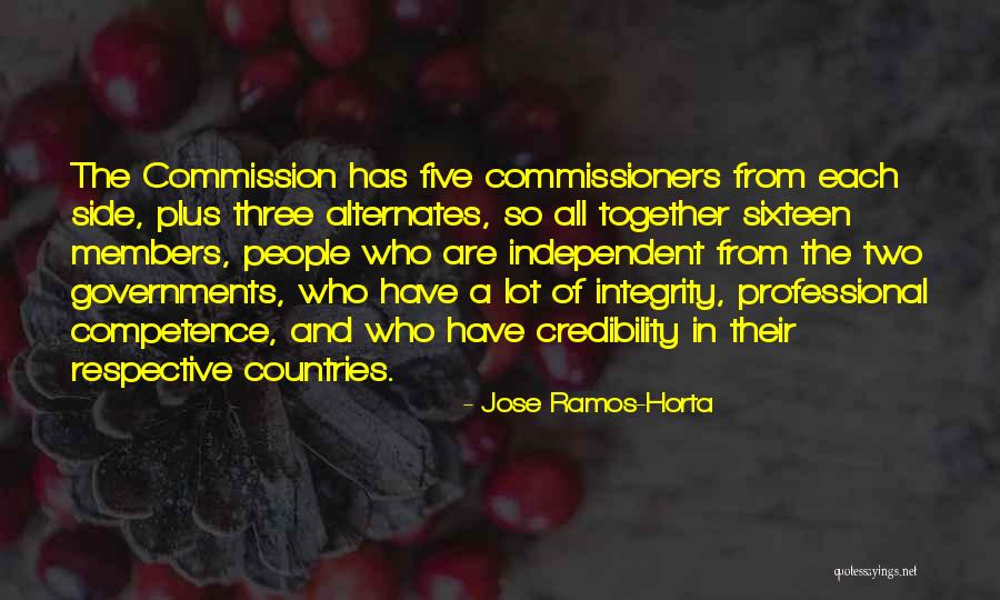 9/11 Commission Quotes By Jose Ramos-Horta