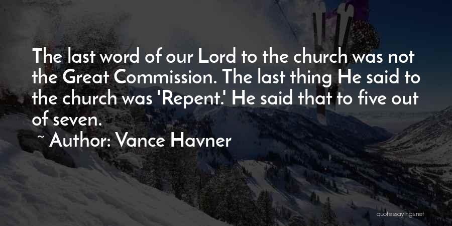 9/11 Commission Quotes By Vance Havner