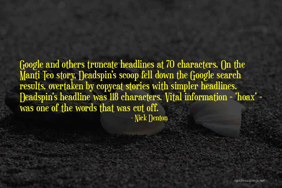 9/11 Hoax Quotes By Nick Denton 9/11 Hoax Quotes By Nick Denton