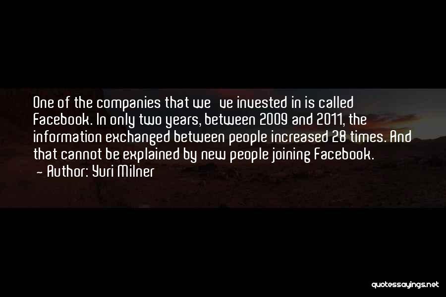 9 2009 Quotes By Yuri Milner