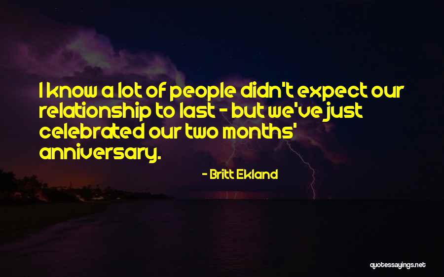 9 Months Anniversary Quotes By Britt Ekland