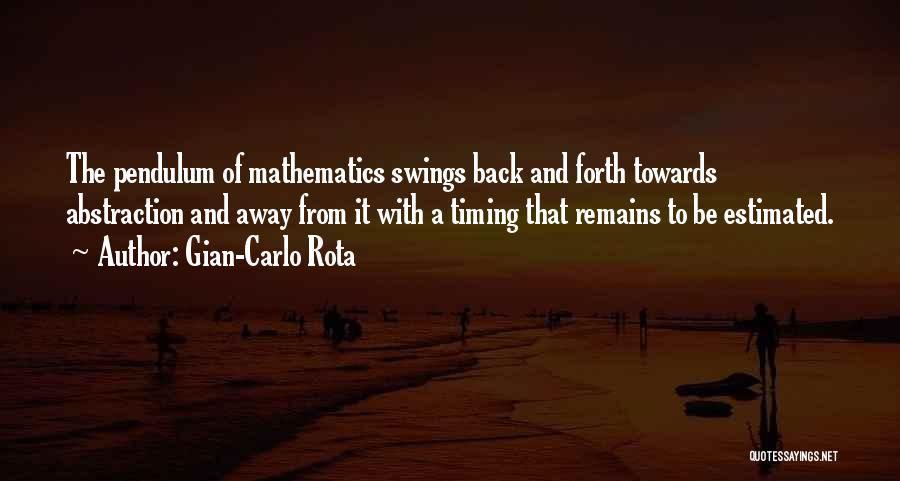 9 Rota Quotes By Gian-Carlo Rota