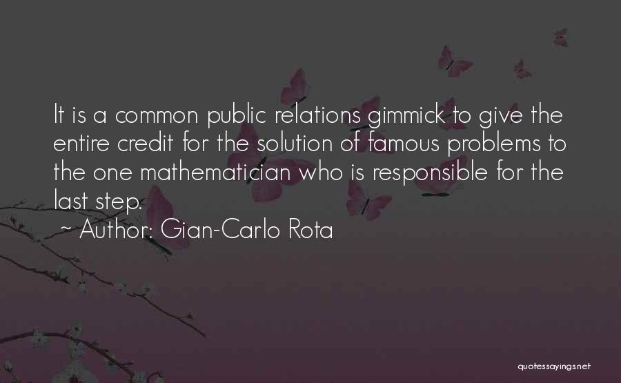 9 Rota Quotes By Gian-Carlo Rota 9 Rota Quotes By Gian-Carlo Rota