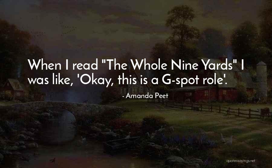 9 Yards Quotes By Amanda Peet