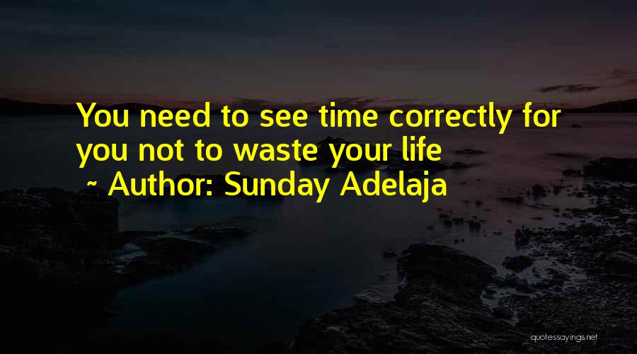 Sunday Adelaja Quotes: You Need To See Time Correctly For You Not To Waste Your Life