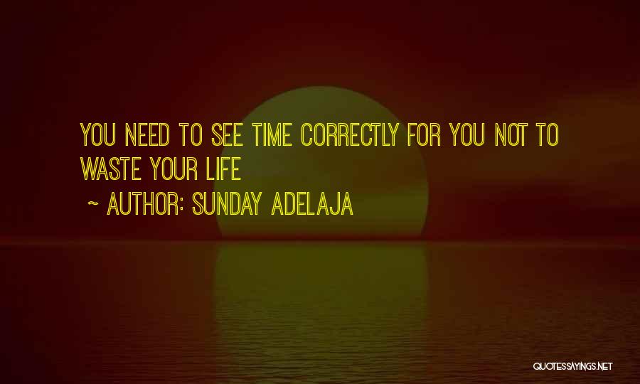 Sunday Adelaja Quotes: You Need To See Time Correctly For You Not To Waste Your Life