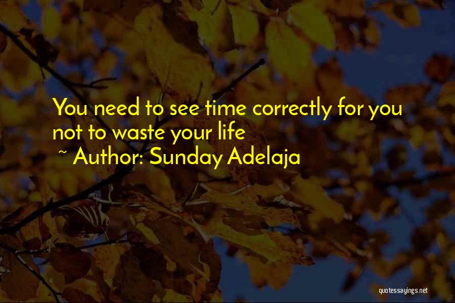 Sunday Adelaja Quotes: You Need To See Time Correctly For You Not To Waste Your Life