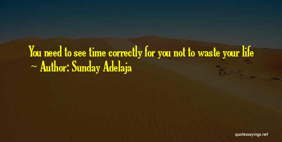 Sunday Adelaja Quotes: You Need To See Time Correctly For You Not To Waste Your Life