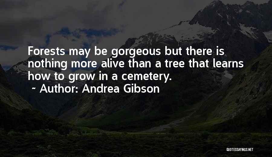 Andrea Gibson Quotes: Forests May Be Gorgeous But There Is Nothing More Alive Than A Tree That Learns How To Grow In A