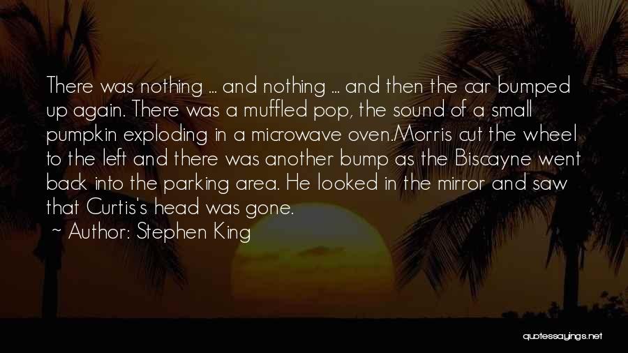 Stephen King Quotes: There Was Nothing ... And Nothing ... And Then The Car Bumped Up Again. There Was A Muffled Pop, The