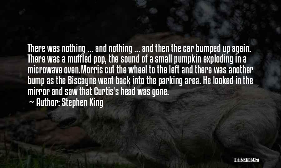 Stephen King Quotes: There Was Nothing ... And Nothing ... And Then The Car Bumped Up Again. There Was A Muffled Pop, The