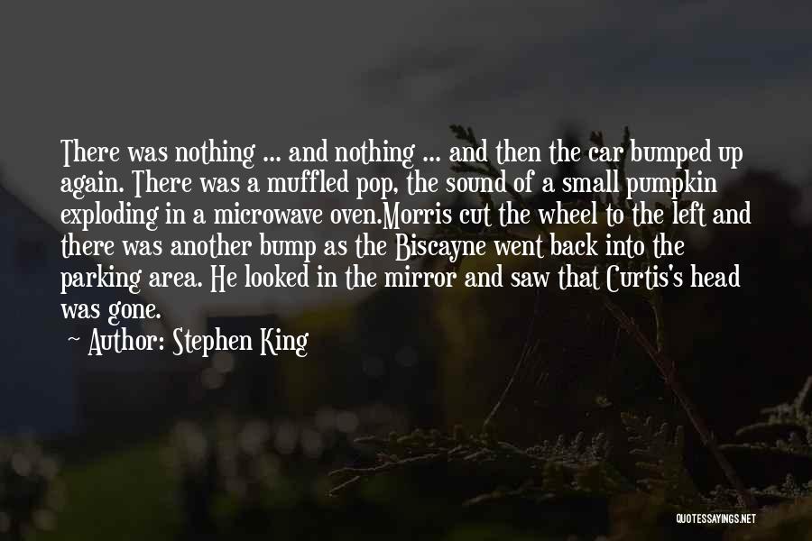 Stephen King Quotes: There Was Nothing ... And Nothing ... And Then The Car Bumped Up Again. There Was A Muffled Pop, The