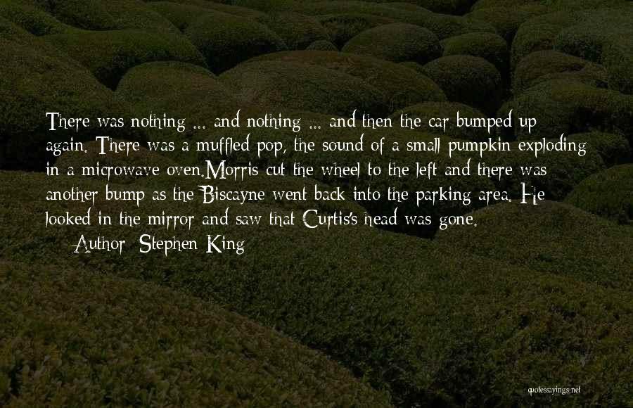 Stephen King Quotes: There Was Nothing ... And Nothing ... And Then The Car Bumped Up Again. There Was A Muffled Pop, The