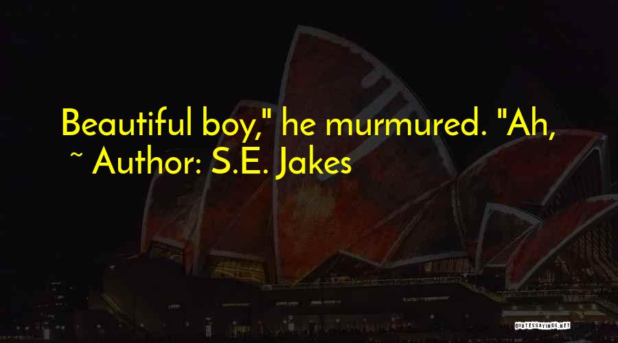 S.E. Jakes Quotes: Beautiful Boy, He Murmured. Ah,