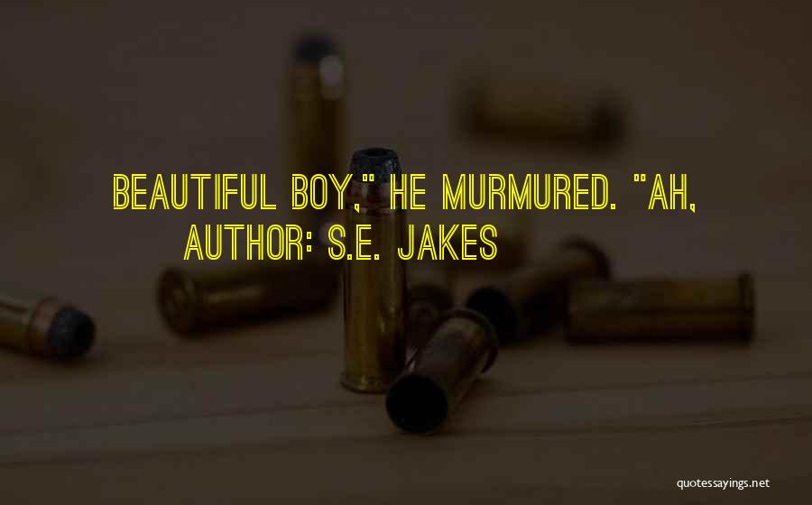 S.E. Jakes Quotes: Beautiful Boy, He Murmured. Ah,