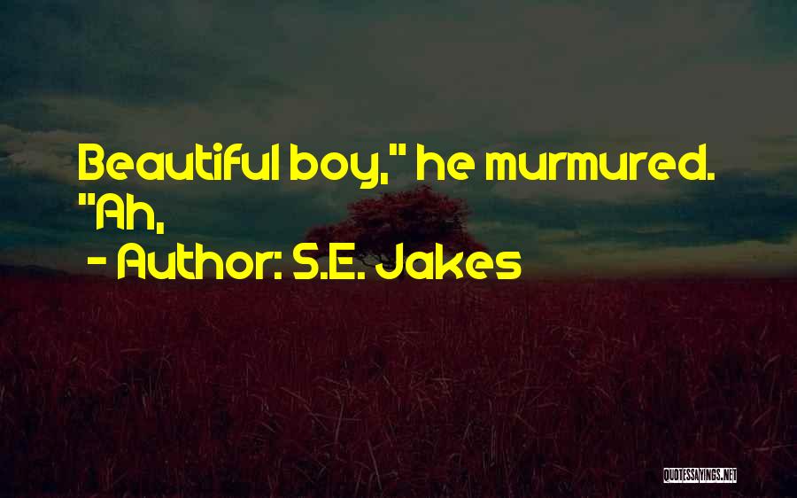 S.E. Jakes Quotes: Beautiful Boy, He Murmured. Ah,