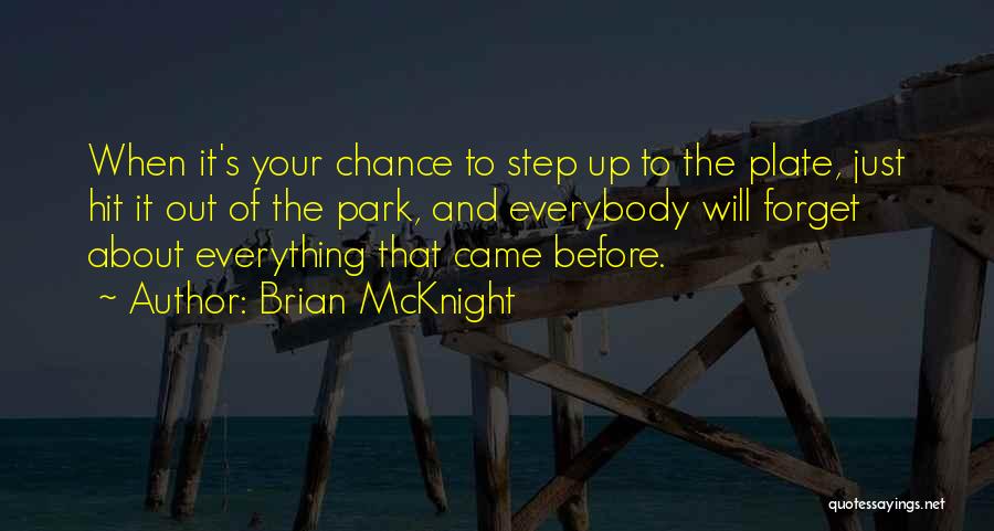 Brian McKnight Quotes: When It's Your Chance To Step Up To The Plate, Just Hit It Out Of The Park, And Everybody Will