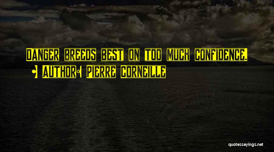 Pierre Corneille Quotes: Danger Breeds Best On Too Much Confidence.