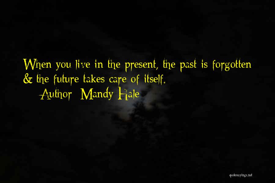 Mandy Hale Quotes: When You Live In The Present, The Past Is Forgotten & The Future Takes Care Of Itself.