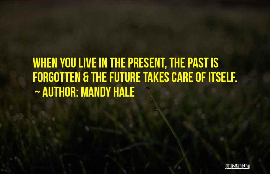 Mandy Hale Quotes: When You Live In The Present, The Past Is Forgotten & The Future Takes Care Of Itself.