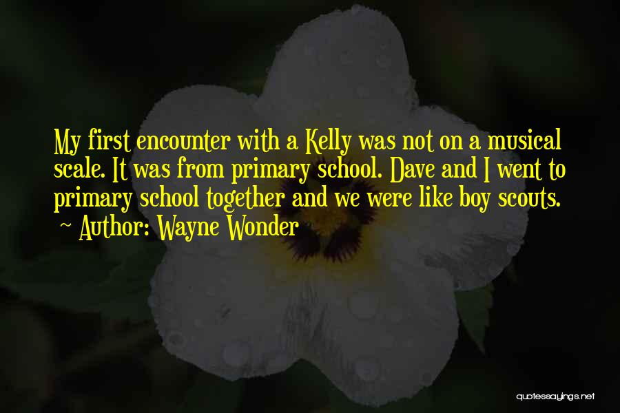 Wayne Wonder Quotes: My First Encounter With A Kelly Was Not On A Musical Scale. It Was From Primary School. Dave And I