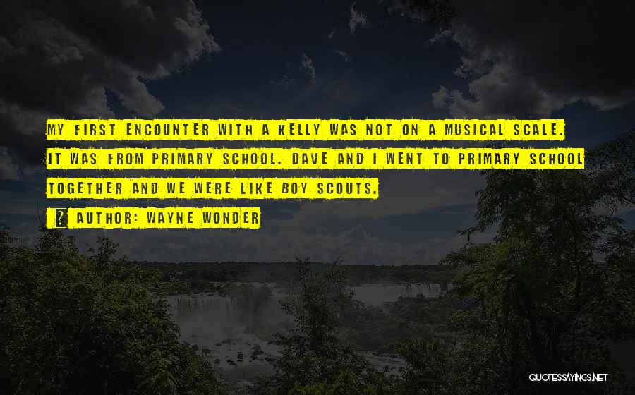 Wayne Wonder Quotes: My First Encounter With A Kelly Was Not On A Musical Scale. It Was From Primary School. Dave And I