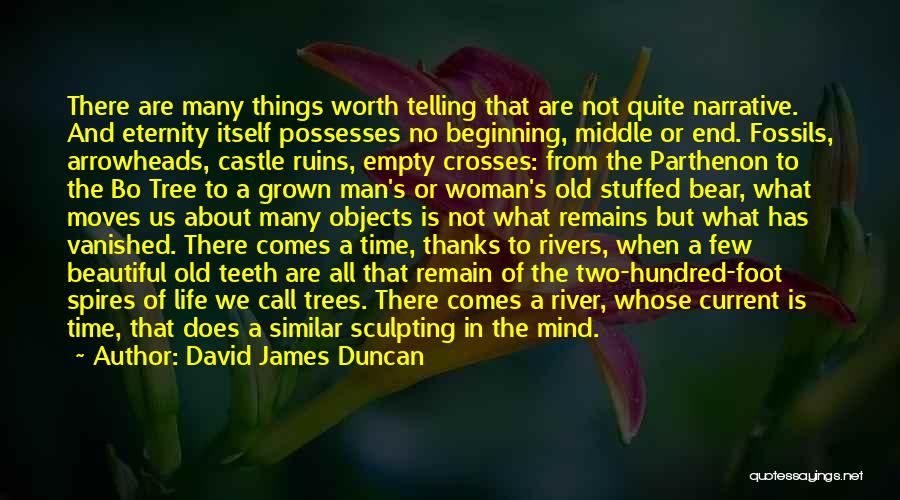 David James Duncan Quotes: There Are Many Things Worth Telling That Are Not Quite Narrative. And Eternity Itself Possesses No Beginning, Middle Or End.