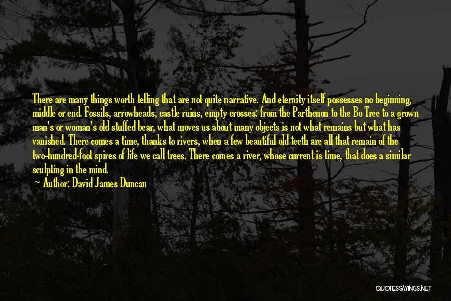 David James Duncan Quotes: There Are Many Things Worth Telling That Are Not Quite Narrative. And Eternity Itself Possesses No Beginning, Middle Or End.