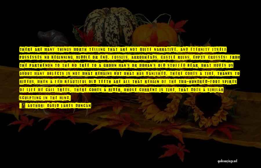 David James Duncan Quotes: There Are Many Things Worth Telling That Are Not Quite Narrative. And Eternity Itself Possesses No Beginning, Middle Or End.