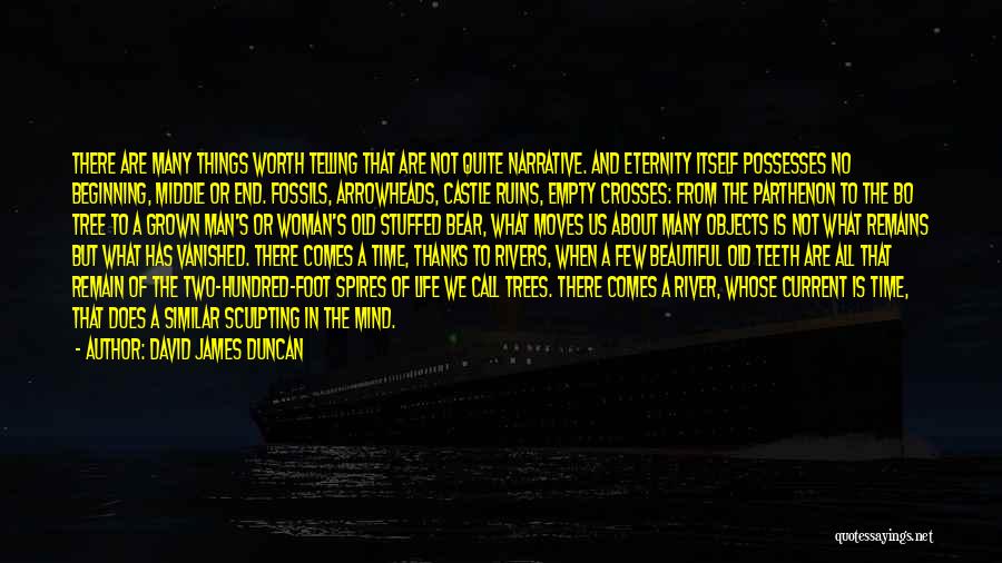 David James Duncan Quotes: There Are Many Things Worth Telling That Are Not Quite Narrative. And Eternity Itself Possesses No Beginning, Middle Or End.