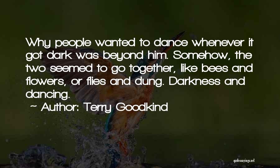 Terry Goodkind Quotes: Why People Wanted To Dance Whenever It Got Dark Was Beyond Him. Somehow, The Two Seemed To Go Together, Like