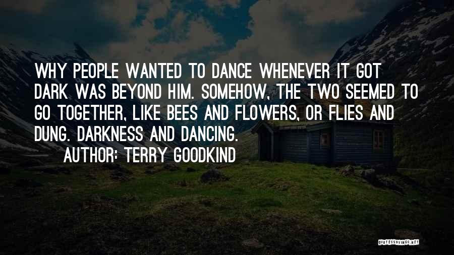 Terry Goodkind Quotes: Why People Wanted To Dance Whenever It Got Dark Was Beyond Him. Somehow, The Two Seemed To Go Together, Like