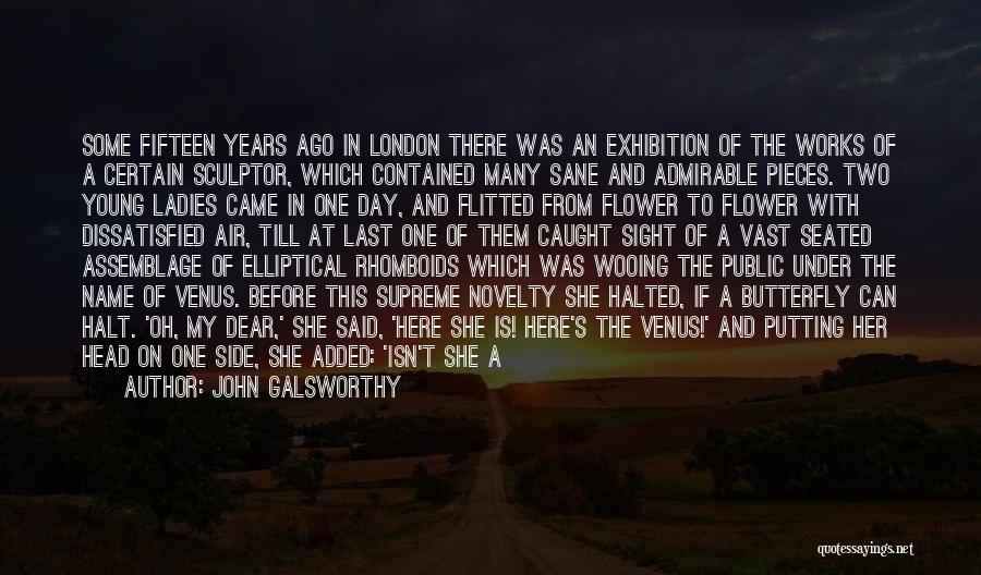 John Galsworthy Quotes: Some Fifteen Years Ago In London There Was An Exhibition Of The Works Of A Certain Sculptor, Which Contained Many