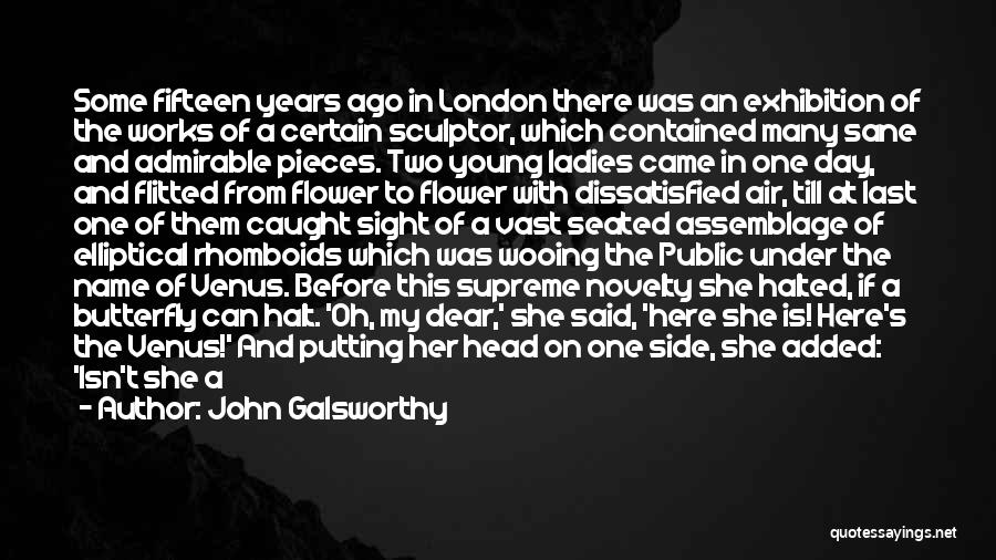 John Galsworthy Quotes: Some Fifteen Years Ago In London There Was An Exhibition Of The Works Of A Certain Sculptor, Which Contained Many