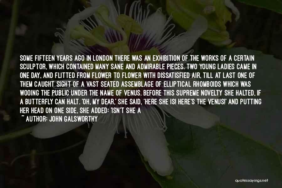 John Galsworthy Quotes: Some Fifteen Years Ago In London There Was An Exhibition Of The Works Of A Certain Sculptor, Which Contained Many