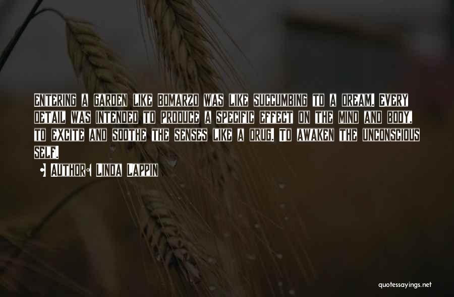 Linda Lappin Quotes: Entering A Garden Like Bomarzo Was Like Succumbing To A Dream. Every Detail Was Intended To Produce A Specific Effect