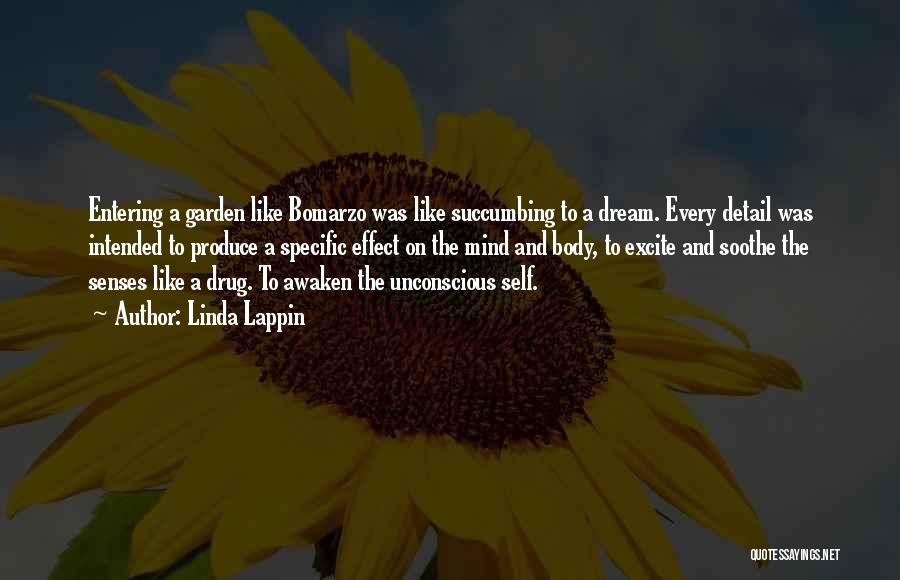 Linda Lappin Quotes: Entering A Garden Like Bomarzo Was Like Succumbing To A Dream. Every Detail Was Intended To Produce A Specific Effect
