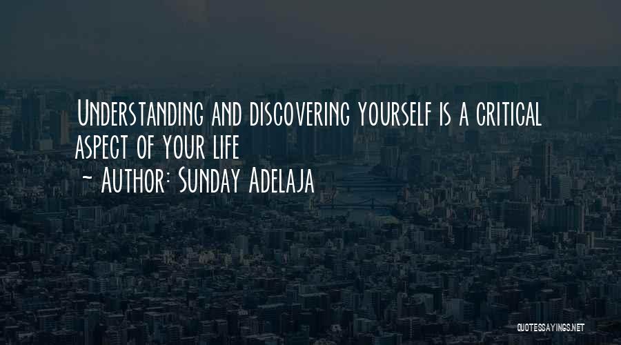 Sunday Adelaja Quotes: Understanding And Discovering Yourself Is A Critical Aspect Of Your Life